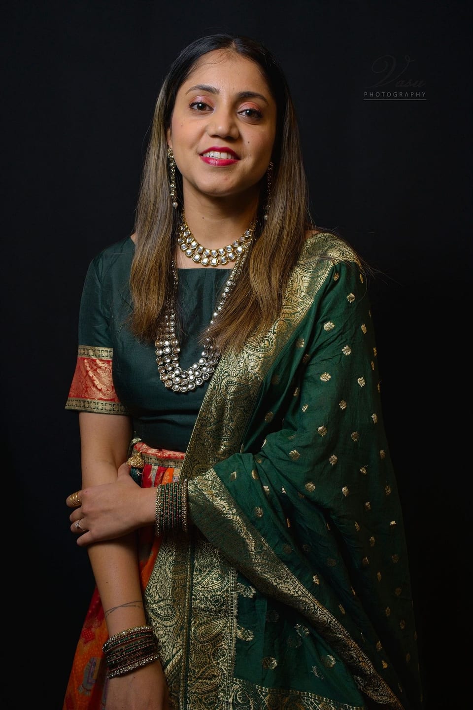 Outdoor on-location portrait with natural scenery
